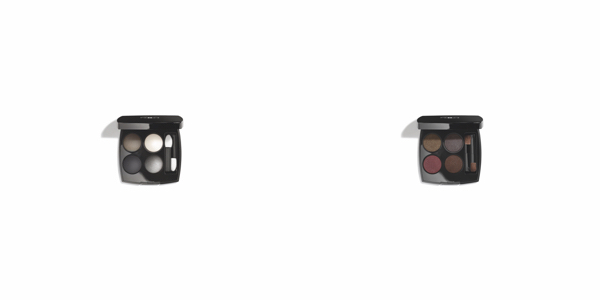 Chanel Les 4 ombres 334 Modern Glamour i 332 Noir Supreme - dwie zupełnie różne, limitowane palety cieni