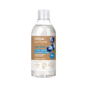 tołpa.® pure trends super fruits - płyn micelarny nawilżający,  20,99 zł|400 ml